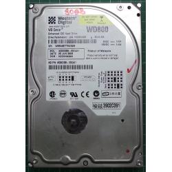 USED Hard Disk: WD800, WD Caviar, WD800BB-00CAA1, Desktop, IDE, 80GB tested good, no bad sectors or SMART errors