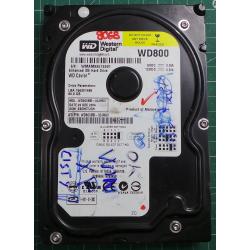 USED Hard Disk: WD800,WD800BB-00JHA0, Desktop, IDE, 80GB