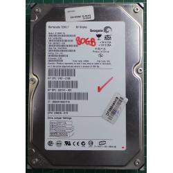 USED Hard Disk: Segate,Barracuda 7200.7, ST380011A,P/N: 9W2003-030,Desktop,IDE,80GB tested good,no bad sectors or SMART errors