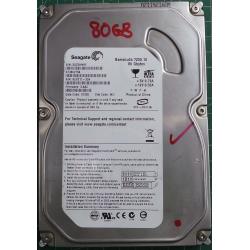 USED Hard Disk: Segate,Barracuda 7200.10, ST380215A,P/N: 9CY011-304,Desktop,IDE,80GB tested good,no bad sectors or SMART errors