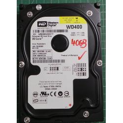 USED Hard Disk: WD400, WD Caviar, WD400BB-00JHC0, Desktop,IDE,40GB tested good,no bad sectors or SMART errors