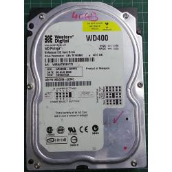 USED Hard Disk: WD400, WD Caviar, WD400EB-42CPF0, Desktop,IDE,40GB