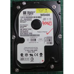 USED Hard Disk: WD400, WD Caviar, WD400JB-00FMA0, Desktop,IDE,40GB