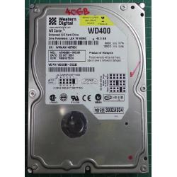 USED Hard Disk: WD400, WD Caviar, WD400BB-00CLB0, Desktop,IDE,40GB