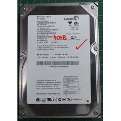 USED, Hard Disk, Seagate, Barracuda 7200.7, ST340014A, P/N: 9W2005-176, Firmware: 8.10, Desktop, IDE, 40GB