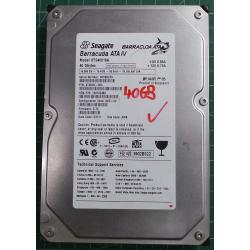 USED Hard Disk: Seagate, Barracuda 7200.7, ST340016A, P/N: 9T6002-305, Firmware: 3.75, Desktop, IDE, 40GB
