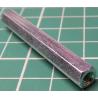Metal Standoff, F-F, M4, 50mm Hex Section length