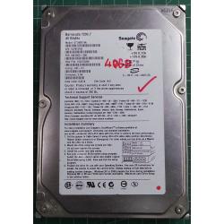 USED, Hard Disk, Seagate, Barracuda 7200.7, ST340014A, P/N:9W2005-306, Firmware: 3.54, Desktop, IDE, 40GB