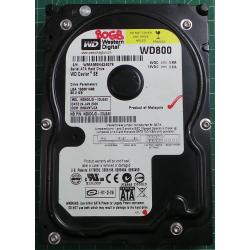 USED Hard Disk: WD800, WD Caviar, WD800JD-00LSA0, Desktop,SATA,80GB