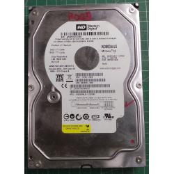 USED Hard Disk: WD800AAJS, WD Caviar, WD800AAJS-22PSA0, Desktop,SATA,80GB