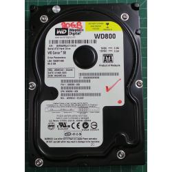 USED Hard Disk: WD800, WD Caviar, WD800JD-22LSA0, Desktop,SATA,80GB