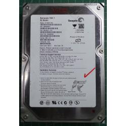 USED Hard Disk: Seagate, Barracuda 7200.7, ST380817AS, P/N:9W2932-370, Firmware 3.42, Desktop, SATA, 80GB