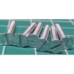Screw, M2.5x22, Countersunk Head, Slotted