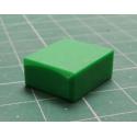 Knob / Button, Isostat, green 15x17x8mm