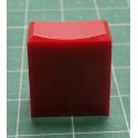 Knob / Button, Isostat, red 15x17x8mm