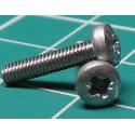 Screw, M2.5x12, Cheese Head, Pozi, Stainless Steel