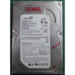 USED Hard Disk,Segate,SV35.V,ST3160815AV,P/N:9EM032-501,Desktop, IDE, 160GB tested good, no bad sectors or SMART errors