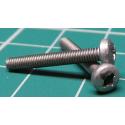 Screw, M2.5x19, Cheese Head, Pozi, Stainless Steel