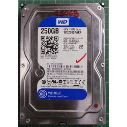 USED Hard Disk,WD2500AAKX,WD Blue,WD2500AAKX-00ERMA0,Desktop, SATA, 250GB, tested good, no bad sectors or SMART errors