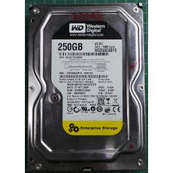 USED Hard Disk,WD2502ABYS, WD2502ABYS-02B7A0,Desktop, SATA, 250GB, tested good, no bad sectors or SMART errors