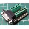 9 Pin, D Type, Female, terminal Module, breakout Box