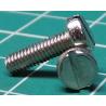 Screw, M3x10 Cheese Head, Slotted, Stainless Steel