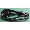 0.7m, Cloverleaf (Mickey Mouse) to UK Plug Cable