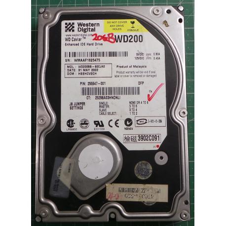 Used. Hard disk,WD200,WD Caviar,WD200BB-60CJA0,Deskop, IDE, 20GB tested good, no bad sectors or SMART errors