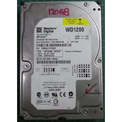 USED Hard Disk,WD1200,WD Caviar,WD1200BB-98DWA0, Desktop, IDE, 120GB tested good, no bad sectors or SMART errors