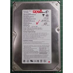 USED, Hard Disk, Seagate, Barracuda 7200.7, ST3120026A, P/N:9W2083-314, Firmware: 3.06, Desktop, IDE, 120GB
