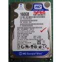 Used, Hard Disk,WD1600BEVT, WD Scorpio, WD1600BEVT-22ZCT0, Laptop, SATA, 160GB