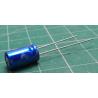 Capacitor: electrolytic, THT, 100uF, 25VDC, Ø6.3x11.5mm, ±20%
