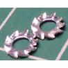 External Tooth Washer, M2, 4mm Diameter