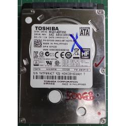 USED Hard disk,TOSHIBA, MQ01ABF050, SATA, 500GB tested good, no bad sectors or SMART errors