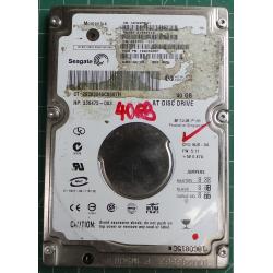 USED Hard disk,Segate,Momentus,ST94011A, P/N: 9Y1002-035, Laptop, IDE, 40GB tested good, no bad sectors or SMART errors
