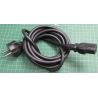 1.8m, IEC connector to Euro Plug, Kettle lead