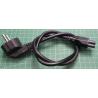 0.7m, Cloverleaf / Micky Mouse connector to Euro Plug