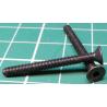 Screw, M3x30, Countersunk Head, Hex, Black Finish