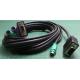 Computer Cable, Extension, PS/2 x2 + SVGA Plug, PS/2 x2 + SVGA Plug, 6.5ft, 2m, Black, Farnell 3089-2