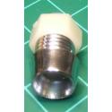 LED Bezel, Holder, 5mm, Silver (Metallized Plastic)
