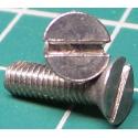 Screw, M3x10, Countersunk Head, Slotted, Stainless Steel