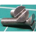 Screw, M3x12, Countersunk Head, Slotted, Stainless Steel
