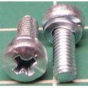 Screw, M3x8, Cheese Head, Phillips, With Split Washer