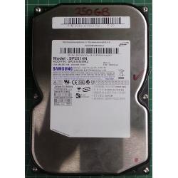 USED Hard Disk, SAMSUNG, SP2514N, P/N: 303011FP921752 P120, Desktop, IDE, 250GB