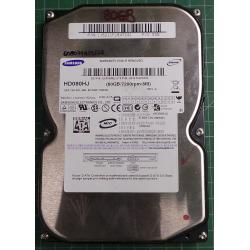 USED Hard Disk, SAMSUNG, HD080HJ, P/N: 116211FL847241, Desktop, SATA, 80GB