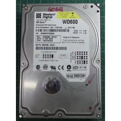USED, Hard Disk, WD600, WD Caviar, WD600BB-00CAA1, Desktop, IDE, 60GB