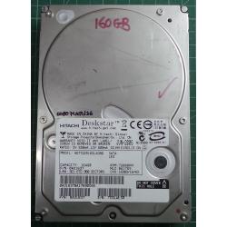 USED Hard Disk, HITACHI, HDT722516DLA380, P/N:0A31637, Desktop, SATA, 160GB