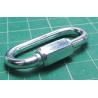 Connecting link, M3.5, 36 x 17mm, 100kg