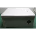 Plastic Box, pre drilled for unknown application, 291mm x 241mm x 128mm