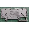 Wago 2004-1401, 4-conductor through terminal block; 4 mm²; suitable for Ex e II applications; side and center marking; for DIN-r